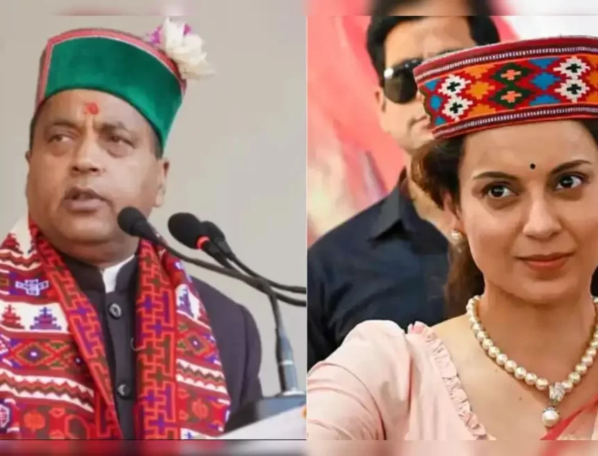 Kangana Ranaut and Jairam Thakur tour the regions of Mandi impacted by the cloudburst