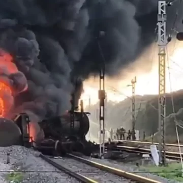 Tanker has caught fire close to Chennai; train services have been cancelled