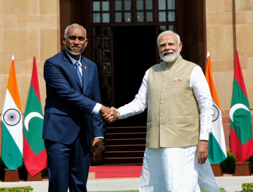 PM arrives in the Maldives, exchanging a warm embrace with Muizzu as attention turns to a diplomatic reset