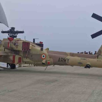 Boeing has provided three Apache helicopters to the Indian Army