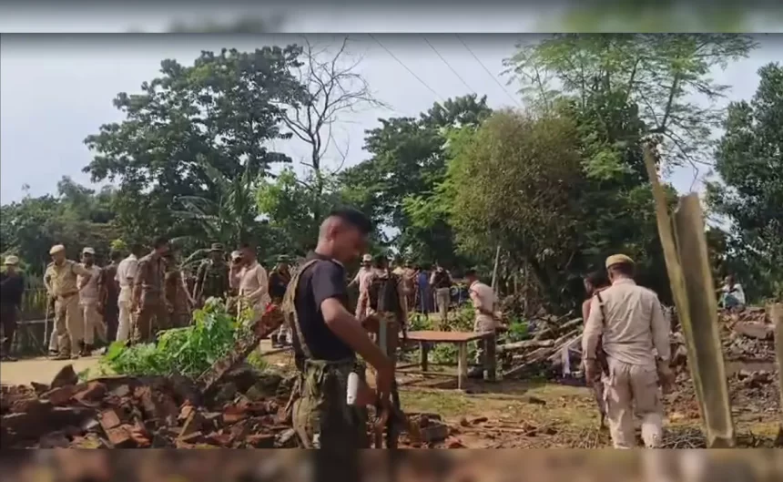 One was killed & others were injured in police gunfire during a forest eviction operation in Assam