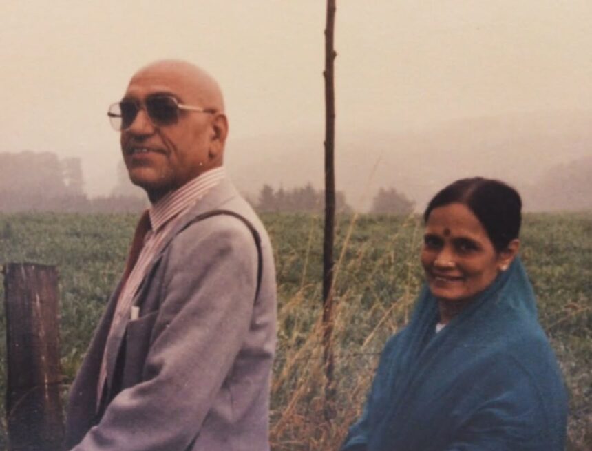 A glimpse at the beloved Bollywood villain Amrish Puri alongside his charming wife Urmila Diveker