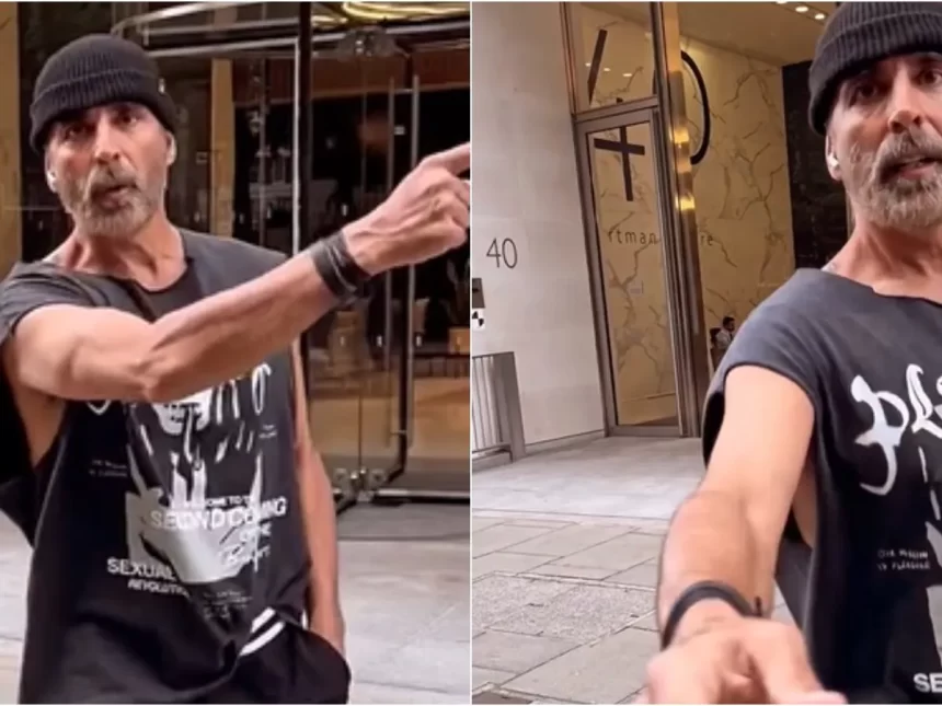 Akshay Kumar stops fan from filming him during an outing in London, then takes a selfie with Fan