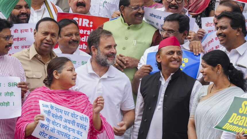 Parliament has suspended for the day as opposition regarding the Bihar SIR & other key issues