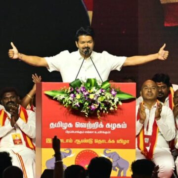 Vijay stated that his party will not form an alliance with the DMK or the BJP, either directly or indirectly