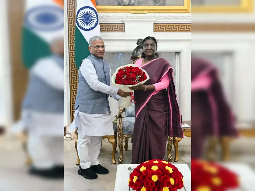 Deputy Chairman of Rajya Sabha Meets President after Jagdeep Dhankhar’s Resignation