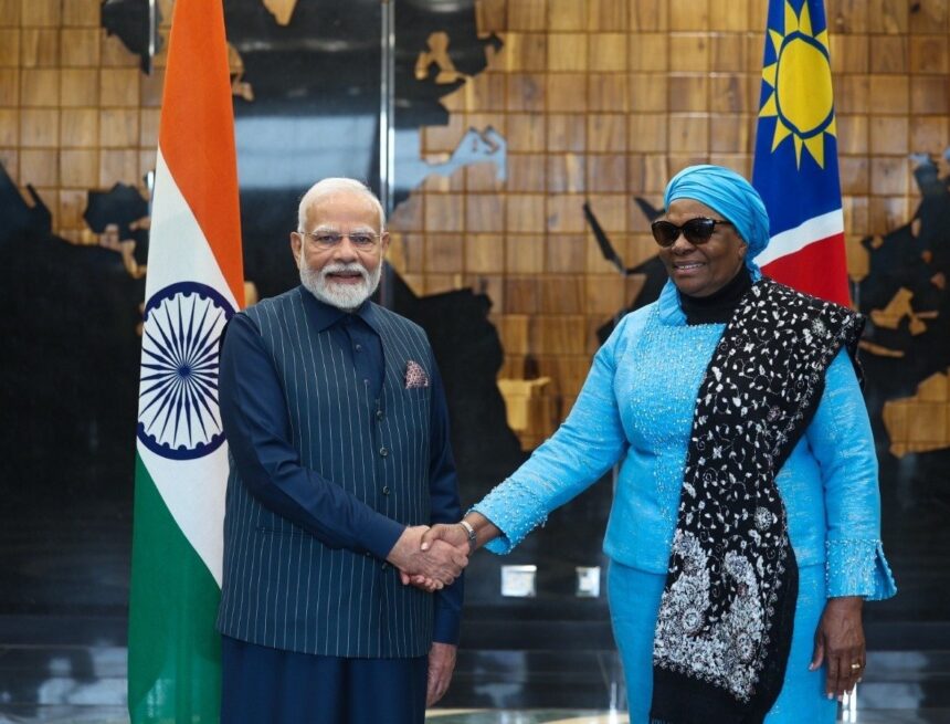 India and Namibia have signed four agreements, Bloster bilateral ties amid PM Modi’s visit