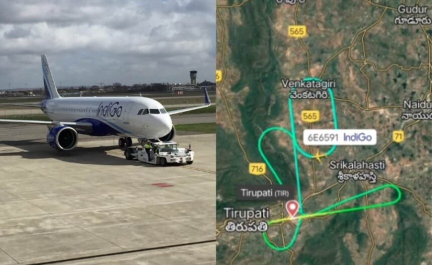IndiGo Flight Heading to Hyderabad Returns to Tirupati Due to Technical Issue