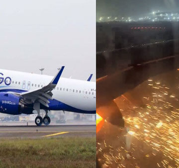 IndiGo flight from Ahmedabad catches fire moments before takeoff