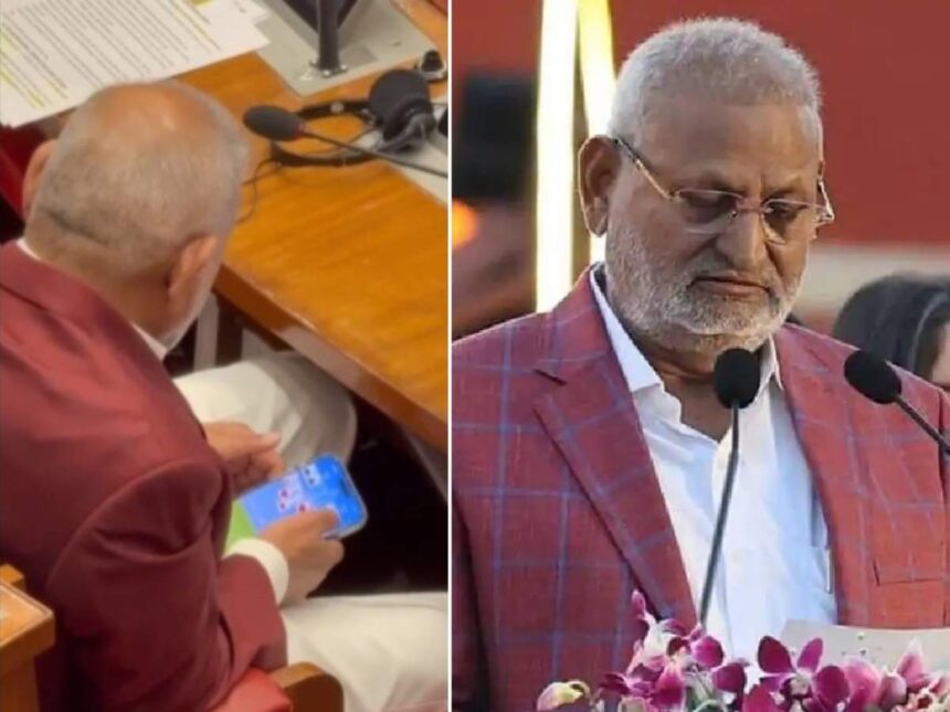 Maharashtra minister caught playing ‘rummy’ in the assembly ignites controversy