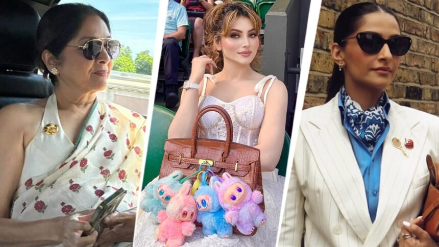 Sarees, labubus, and tennis charms: Thanks to Indian celebrities, Wimbledon 2025 had it all