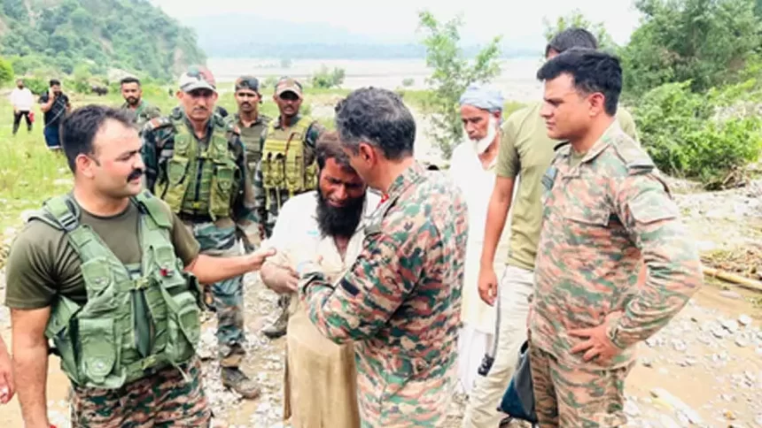Indian Army Leads Relief Efforts After Kathua Cloudburst Claims Four Lives