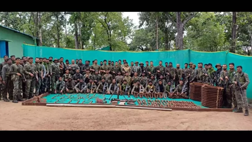 Chhattisgarh: Security Forces Recover Massive Cache of Maoist Weapons and Explosives