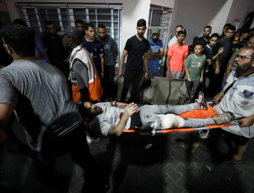 2023-10-17T195754Z_79907367_RC23U3AIA2DN_RTRMADP_3_ISRAEL-PALESTINIANS-GAZA-HOSPITAL-1697573247 Trump to Lead Post-War Gaza Talks as Israeli Strikes Kill 10 in Hospitals