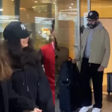 The Bachchan family arrived Mumbai airport early Sunday morning