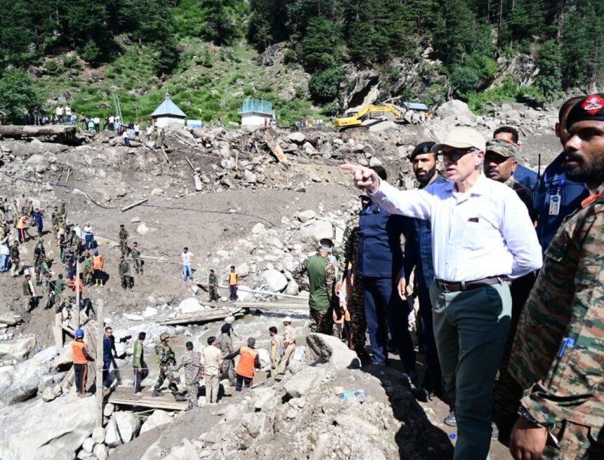 J&K CM Omar Abdullah Visits Kishtwar Cloudburst Victims, Announces Ex-Gratia Relief