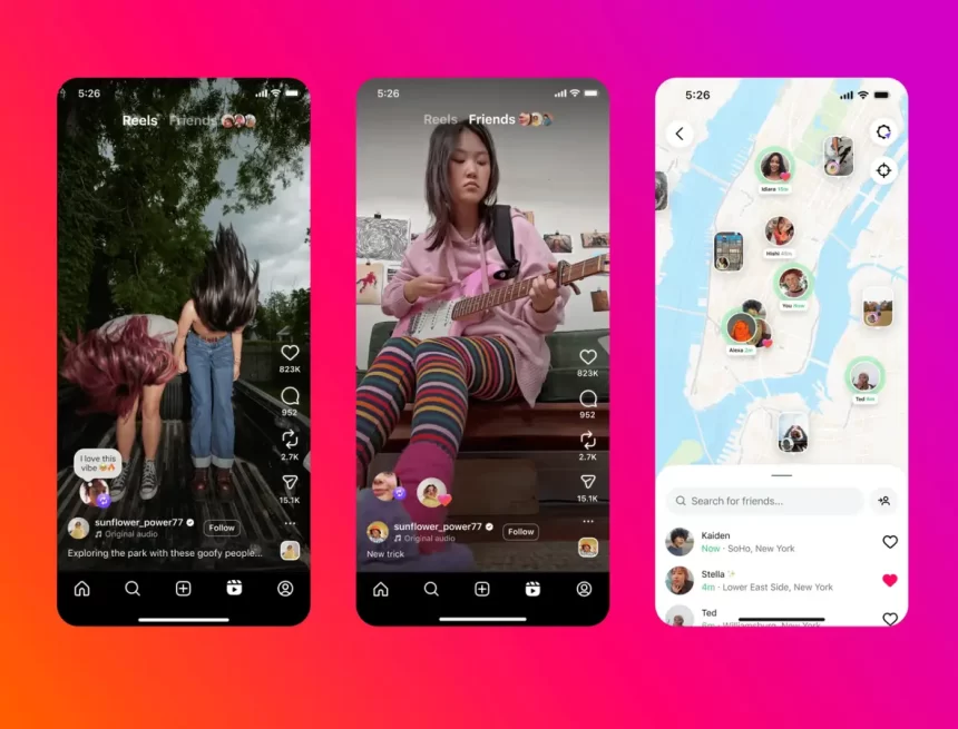 689374623d5881a51c1eb466 Instagram introduces reposts, a map feature, and a ‘Friends’ tab; users claim resembles TikTok