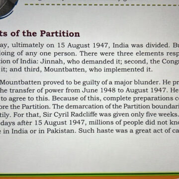 NCERT’s New Partition Module Sparks Debate, Blames Congress Alongside Jinnah and Mountbatten