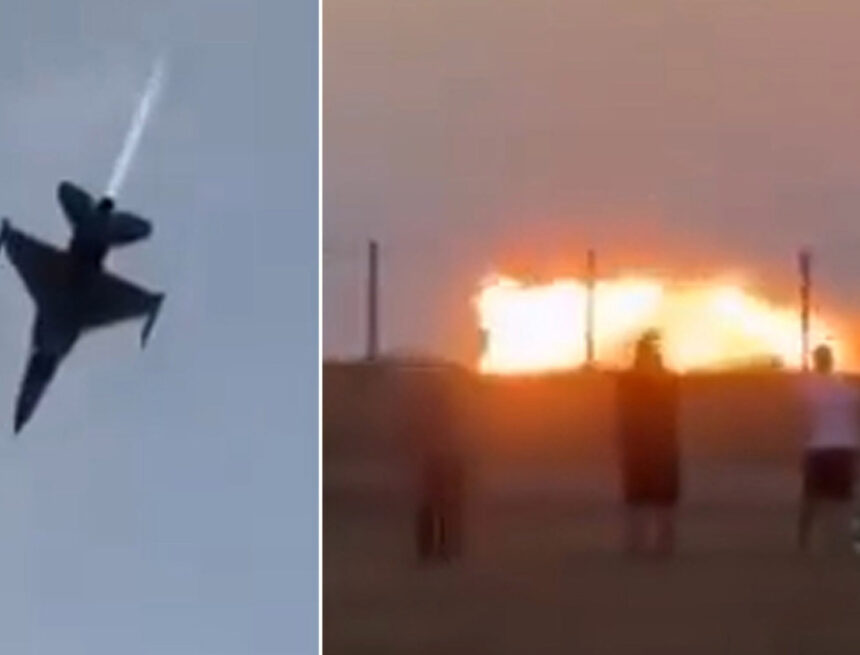 AA1LqMXr Polish F-16 Fighter Jet Crashes During Airshow Rehearsal, Pilot Killed