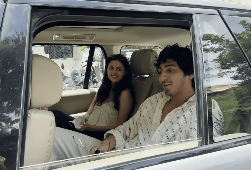 Ahaan Panday and Aneet Padda play a prank on paparazzi in a humorous video