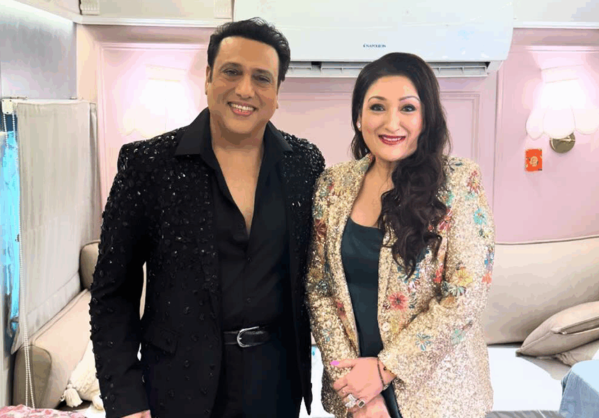 GovindaSunita1 Govinda’s Manager Denies Divorce Rumours, Calls Reports “Mischievous and Misleading”