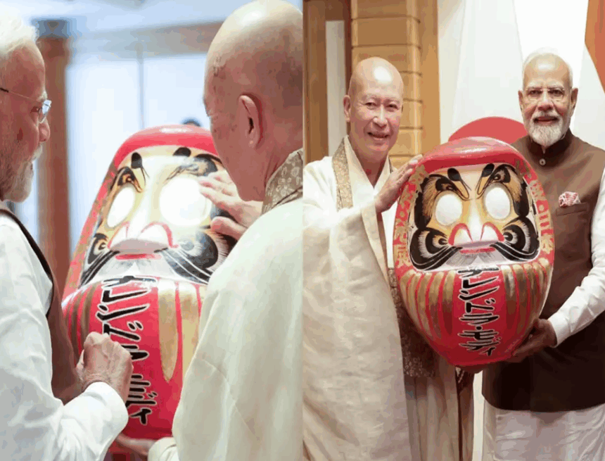 Imagess PM Modi Receives Daruma Doll in Japan: Symbol of Resilience, Spiritual Heritage, and India–Japan Ties