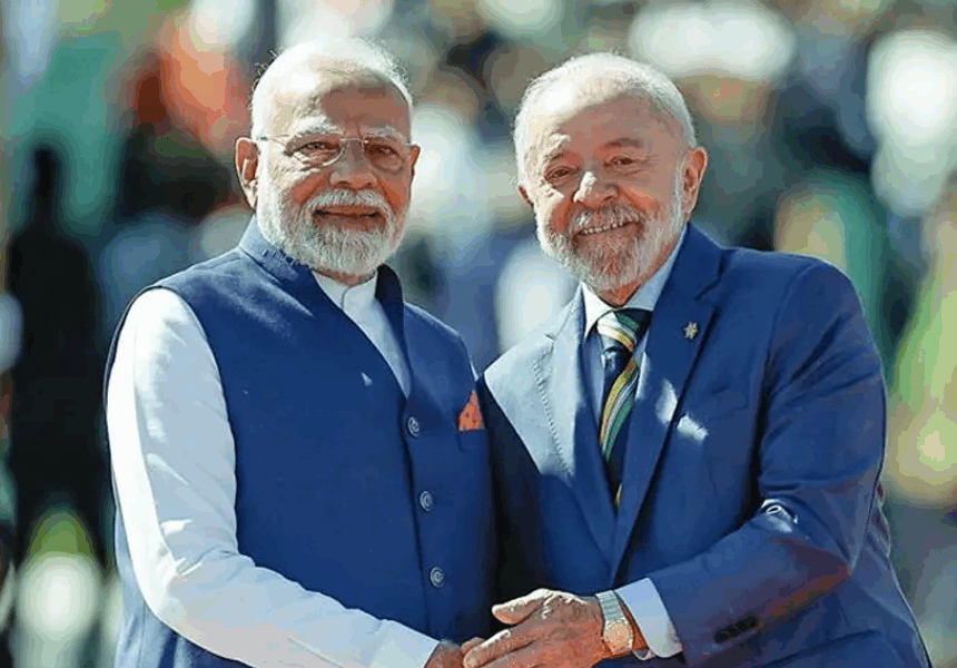 ModiAndBrazilPM Modi and Lula Reaffirm Strategic Ties as Trump’s Tariff War Escalates