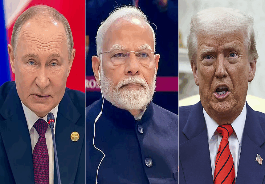 ModiPutinTrump US Warns of Fresh Sanctions on India If Alaska Summit With Putin Fails