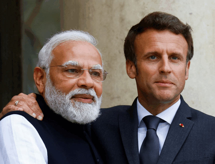 PMModiMacron PM Modi, President Macron Discuss Ukraine, Gaza Conflicts in Strategic Dialogue