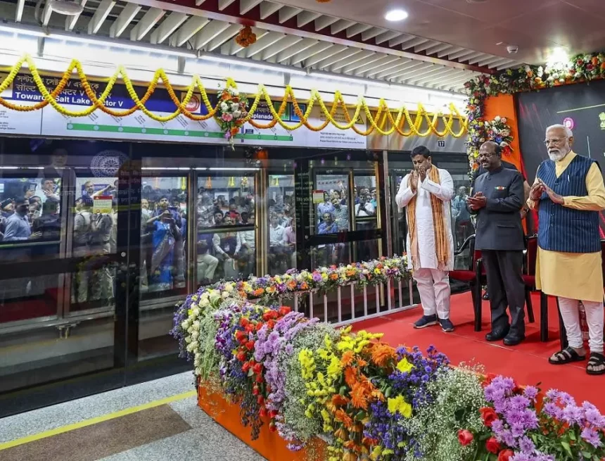 PM Modi Inaugurates Three New Kolkata Metro Routes Including Airport Link