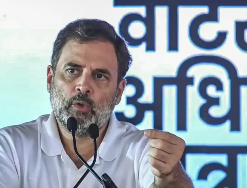 PTI08_17_2025_000065B Rahul Gandhi Launches ‘Voter Adhikar Yatra’ in Bihar, Calls It a Fight to Save the Constitution