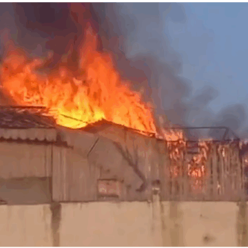Major Fire Breaks Out at Spice Factory Office in Hapur, UP