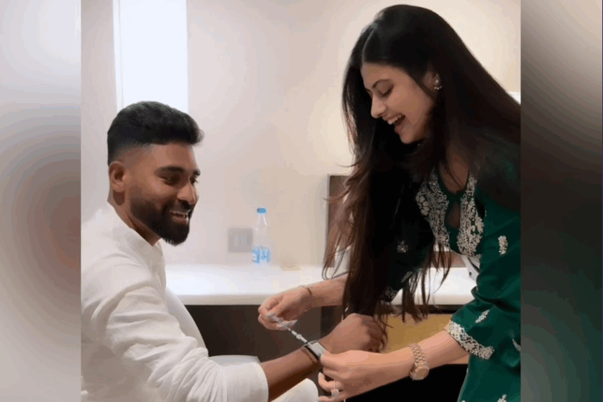 Zanai Bhosle Ties Rakhi to Mohammed Siraj, Silences Dating Rumours with Heartfelt Gesture