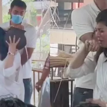 Tejaswini Pandit Breaks Down at Mother Jyoti Chandekar’s Funeral in Pune