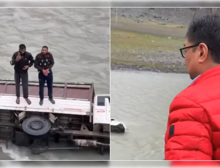 ds9ogl0c_viral-video_625x300_26_August_25 Union Minister Kiren Rijiju Assists in Rescuing 2 Men After Vehicle Falls Into Ladakh River