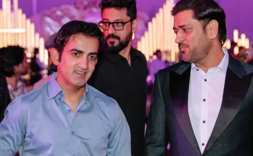 MS Dhoni and Gautam Gambhir Reunite at Star-Studded Wedding Ceremony