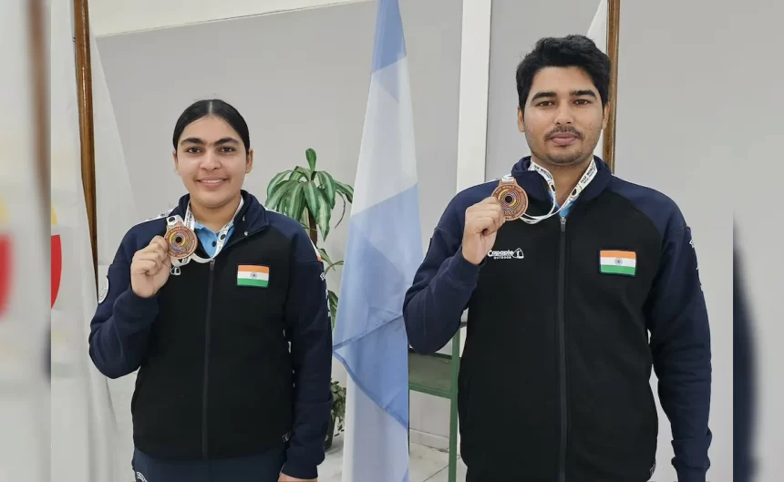 Saurabh Chaudhary and Suruchi Singh Win Bronze in 10m Air Pistol Mixed Team at Asian Championships