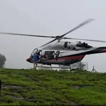Private Helicopter Makes Emergency Landing Near Pune Due to Dense Fog