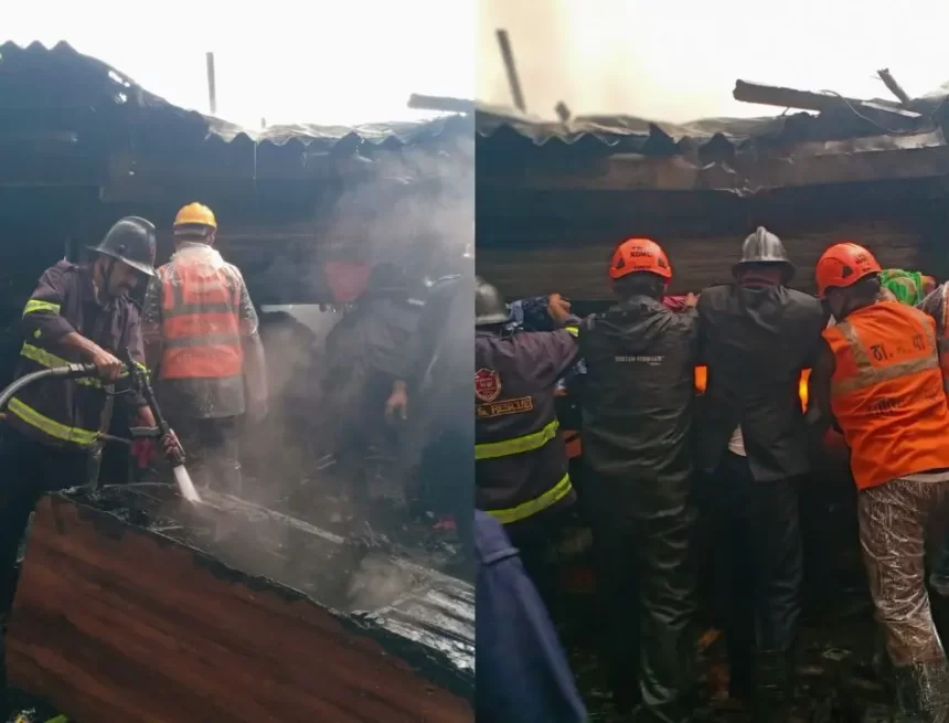 thanefire-news-main-1752464830583_d Massive Fire Breaks Out at Parsik Cafe in Thane’s Kalwa, 35 Evacuated Safely