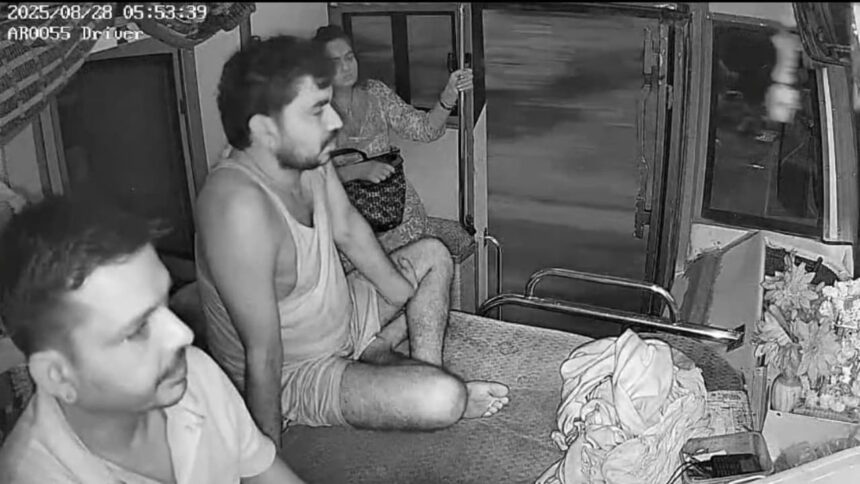 Bus Driver Dies of Suspected Heart Attack While Driving Near Pali, CCTV Captures Tragic Incident