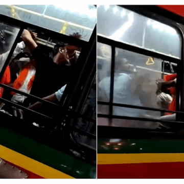 Mumbai Violence: Maratha Protesters Allegedly Assault Passenger and Vandalise BEST Bus