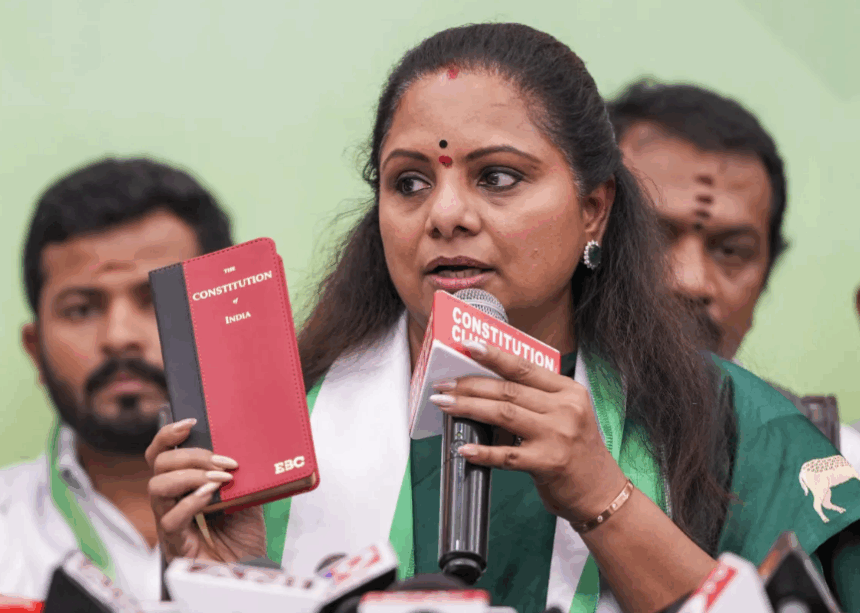 K Kavitha Suspended from BRS by KCR Over Alleged Anti-Party Activities