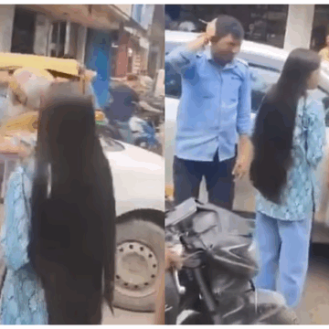 Ghaziabad Woman Assaults Cab Driver With Helmet, Smashes Car Window After Scooter Accident