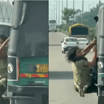 Punjab Woman Escapes Robbery Attempt by Hanging Out of Moving Auto in Ludhiana