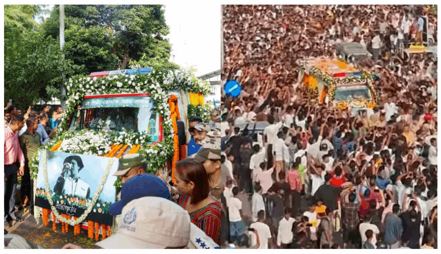 Thousands Mourn Zubeen Garg in Guwahati as Assam Bids Emotional Farewell