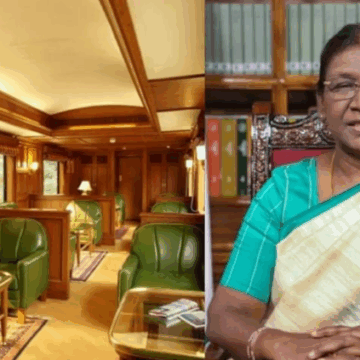 President Murmu Travels on Maharajas’ Express, World’s Most Luxurious Train, for Mathura-Vrindavan Visit
