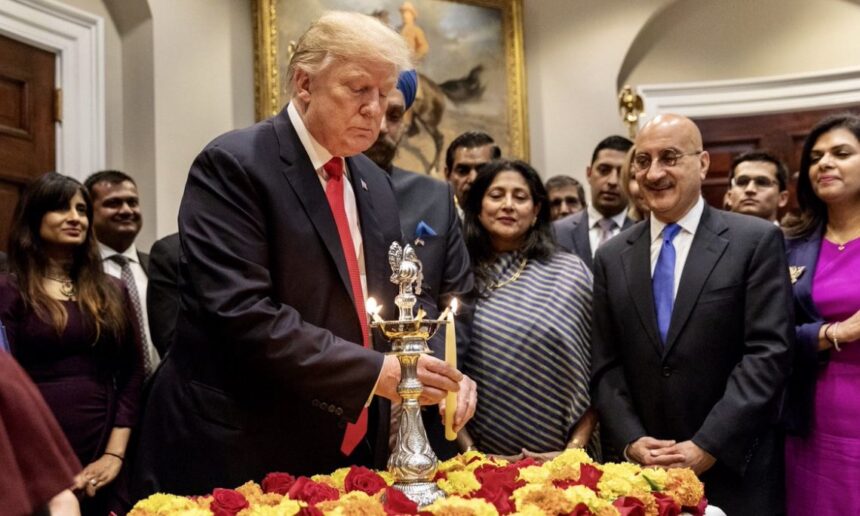 Donald Trump Lights Diyas at White House, Hails PM Modi as ‘Great Friend’ During Diwali Celebration