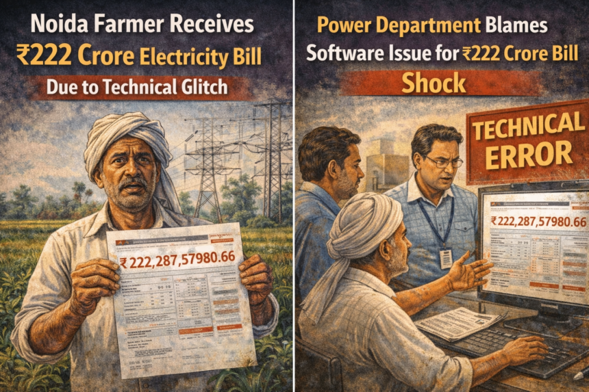 Noida Farmer Stunned by ₹222 Crore Electricity Bill, Power Department Blames Technical Glitch