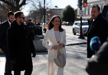 great-honour,-says-trump-after-venezuela’s-machado-presents-her-nobel-peace-prize-to-him