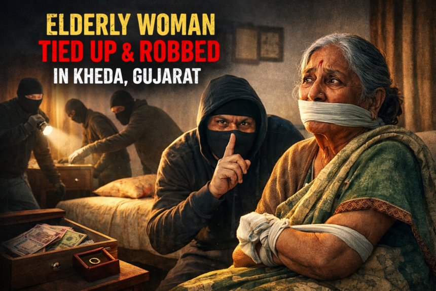 Courteous Crime Shocks Gujarat: Elderly Woman Tied Up and Robbed in Kheda Village
